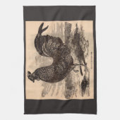 Galus Sonneratii Hahnenprint aus dem 19. Jahrhunde Geschirrtuch (Vertikal)
