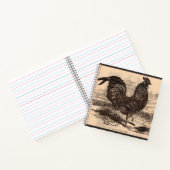 Galus Sonneratii Hahnenprint aus dem 19. Jahrhunde Notizblock (Innenseite)