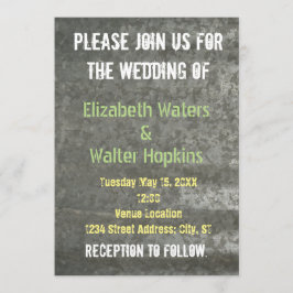 Galvanisierte Blech-Hochzeits-Einladung Einladung