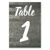 galvanisierte Blechmetall-Tischnummer Tischnummer (Rückseite)