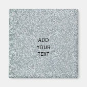 galvanisierter Metalllook Magnet (Vorne)