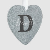 Galvanisiertes Metall-Look personalisierte Verzier Ornament (Vorderseite)