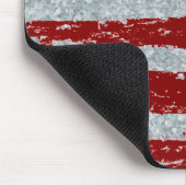 Galvanisiertes Metalllook und Fahne Mousepad (Ecke)