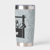 Galvanized metal with toolbox personalized thermobecher (Rückseite)