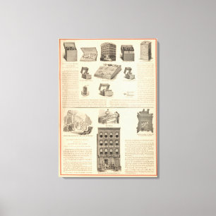 Galvano Faradic Manufacturing Company Bickford Leinwanddruck