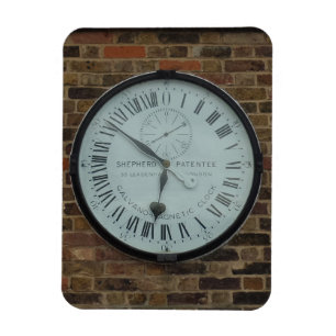 Galvanomagnetische Uhr 3"x4" Magnet