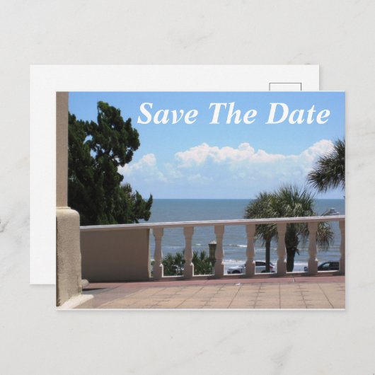Galveston| Ankündigung Datum freihalten Postkarte (Vorne/Hinten)