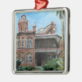 Galveston Aquarell, 1886 Landes-McDonough Haus Silbernes Ornament (Links)
