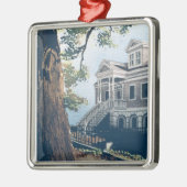 Galveston Aquarell, William 1876 Weber bringen Ornament Aus Metall (Links)