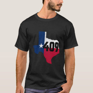 Galveston Area Code 409 Telefonnummer Texas Souven T-Shirt