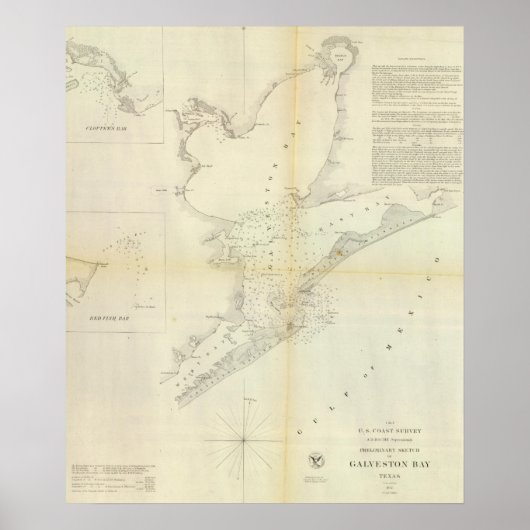 Galveston Bay, Texas Poster (Vorne)