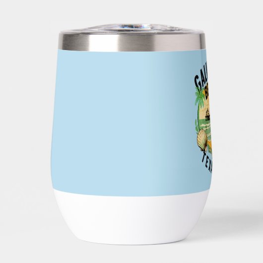 Galveston Beach Retro Vignette (Vorderseite)