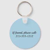 Galveston Beach Retro Vignette individuell anpassb Schlüsselanhänger (Rückseite)