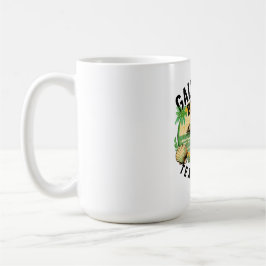 Galveston Beach Retro Vignette Kaffeetasse