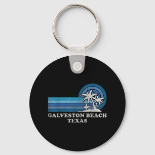 Galveston Beach Texas Familie Sommerurlaub Vinta Schlüsselanhänger
