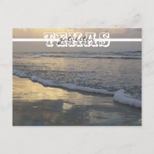 Galveston Beach Texas Travel Postkarte