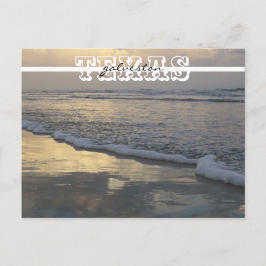Galveston Beach Texas Travel Postkarte (Vorderseite)