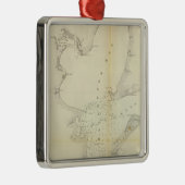 Galveston Bucht, Texas Silbernes Ornament (Rechts)