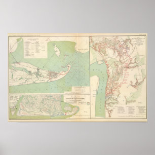 Galveston, Charleston Harbor, Port Hudson Poster