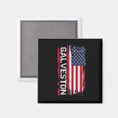 Galveston City Magnet (Vorderseite/Rückseite)