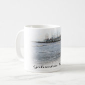 Galveston Insel-Vergnügens-Pier-Tasse Kaffeetasse (Vorderseite Links)