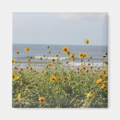 Galveston Island Beach Blume Magnet (Vorne)
