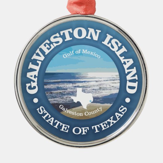 Galveston Island (C) Ornament Aus Metall (Vorne)