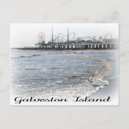 Galveston Island Pleasure Pier Postkarte