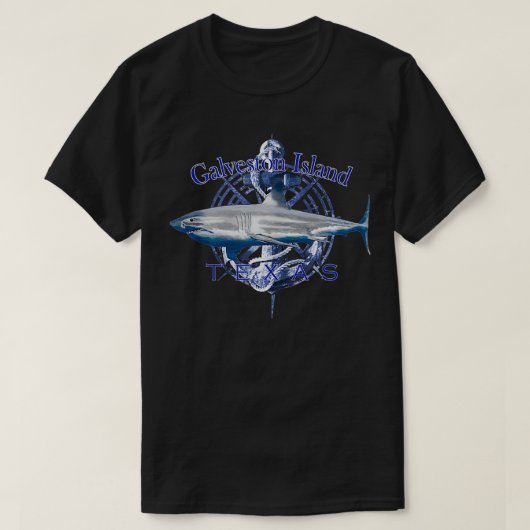 Galveston Island Teas Nautical Sailing Boating T-Shirt (Design vorne)