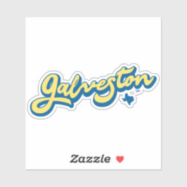 Galveston Island Texas Aufkleber