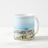Galveston Küste, Strand- und Stadtansicht Kaffeetasse (VorderseiteRechts)