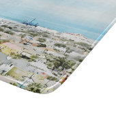 Galveston Küste, Strand- und Stadtansicht Schneidebrett (Ecke)