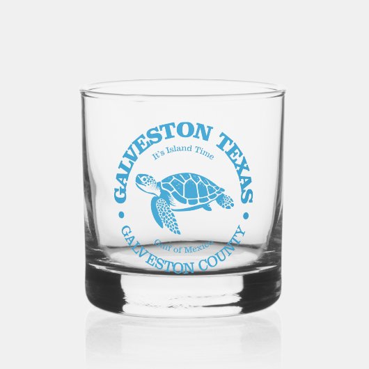 Galveston (Meeresschildkröte) Whiskyglas (Vorderseite)