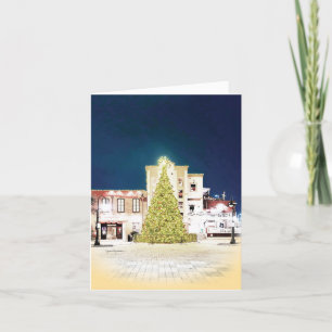 Galveston Sangerfest Weihnachtsbaum Feiertagskarte