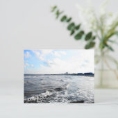 Galveston Seawall Postkarte (Stehend Vorderseite)