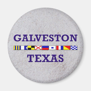 Galveston Seeflagge - Sand-Magnet Magnet