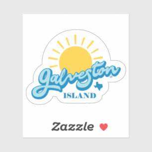 Galveston Sonne Aufkleber