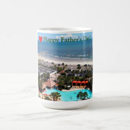 Galveston Strand "Alles Gute zum Vatertag" Kaffeetasse