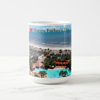 Galveston Strand "Alles Gute zum Vatertag" Kaffeetasse