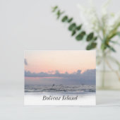 Galveston Strand Bolivar-Insel Postkarte (Stehend Vorderseite)