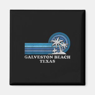 Galveston Strand Texas Familie Sommerurlaub Vinta Magnet