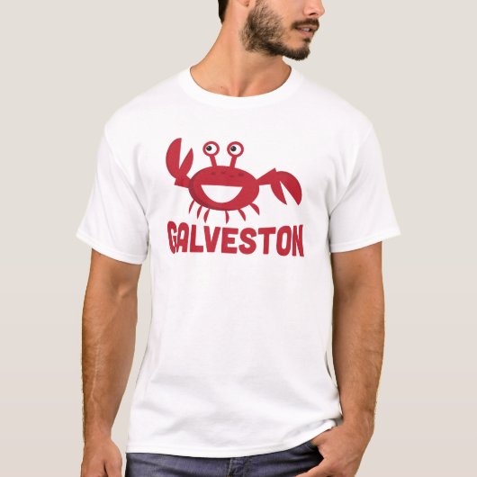 Galveston T - Shirt - Funny Red Crab (Vorderseite)