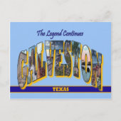 GALVESTON Texas Large Letter Postcard Postkarte (Vorderseite)