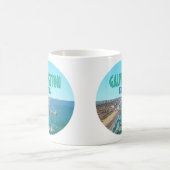 Galveston Texas Pier Shore Vintag Kaffeetasse (Mittel)