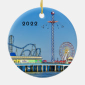 Galveston, Texas, Pleasure Pier, Keramik Ornament (Hinten)
