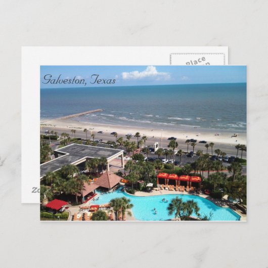 Galveston, Texas Postkarte (Vorne/Hinten)