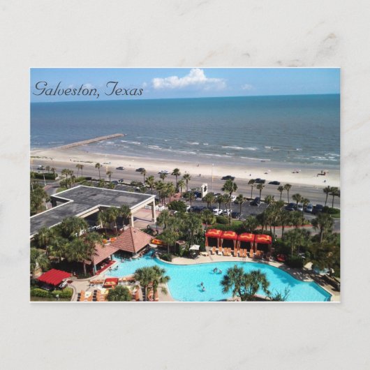 Galveston, Texas Postkarte (Vorderseite)