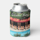 Galveston, Texas - San Luis Hotel Sundeck -  Dosenkühler (Kanne Vorderseite)