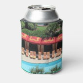 Galveston, Texas - San Luis Hotel Sundeck -  Dosenkühler (Kanne Rückseite)