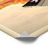 Galveston Texas Travel Poster Princess Beach Royal (Ecke)